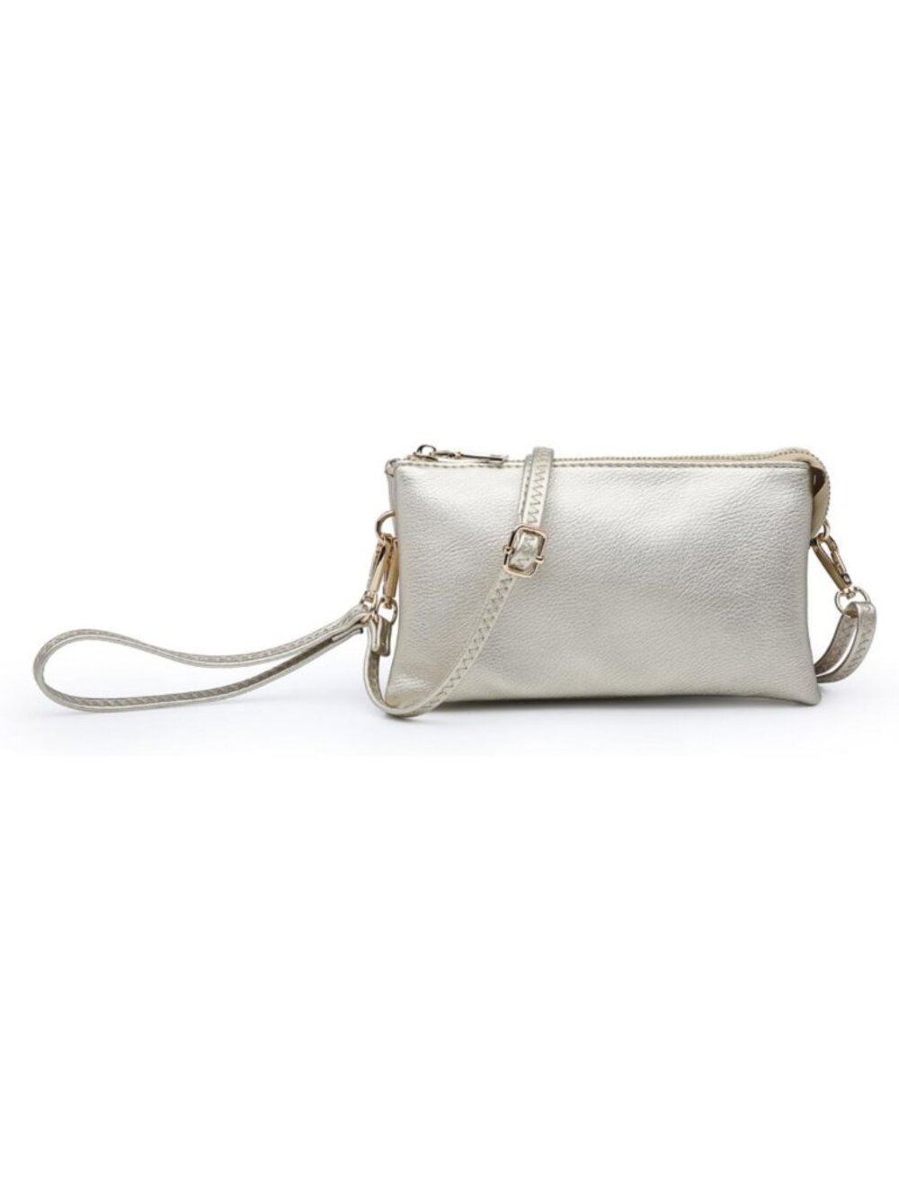 Vegan Leather Crossbody Bag, Small Clutch Wallet, Stylish Wristlet Purse for